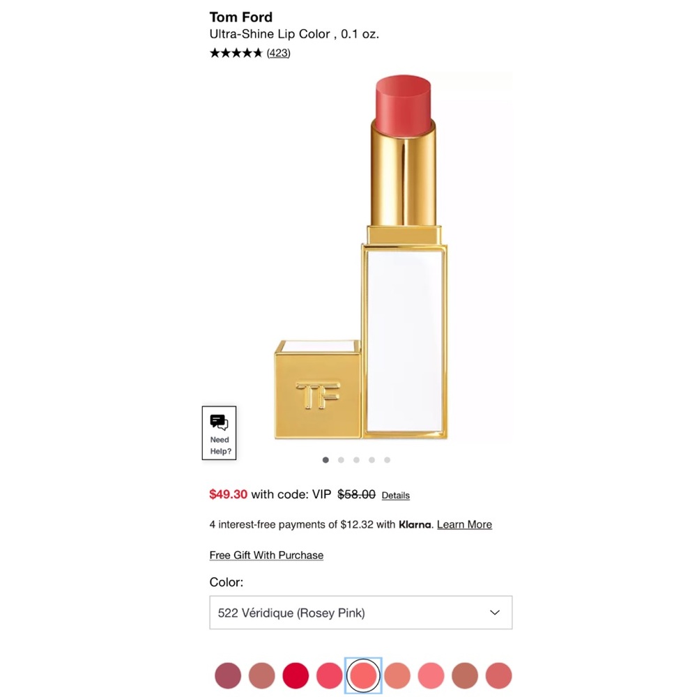 Tom Ford
Ultra-Shine Lip Color